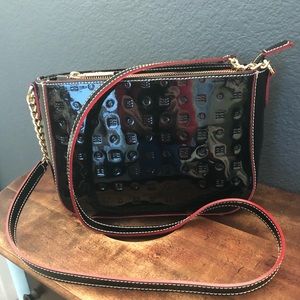 ARCADIA Black Patent Leather Purse